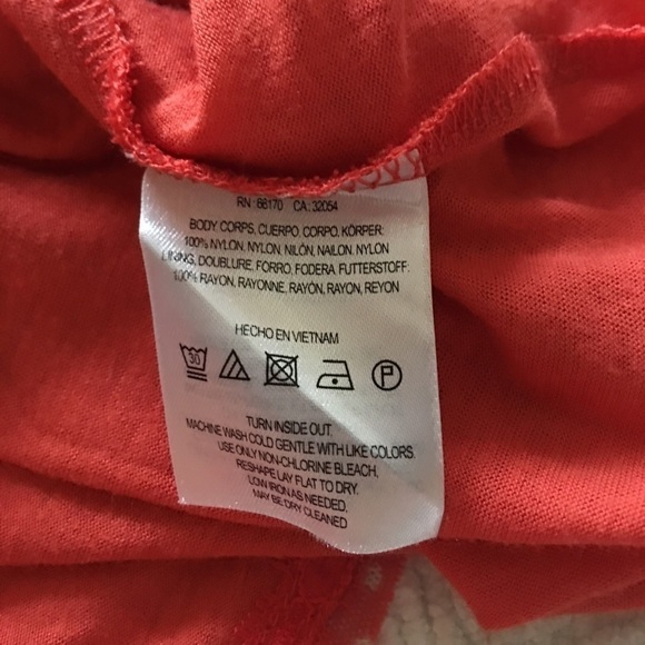 Postmark Retro Swiss Dot Sleeveless Dress Coral M - Picture 5 of 9